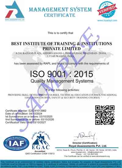 ISO Certificate